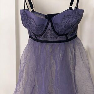 Victoria’s Secret Elegant Purple Lace Lingerie